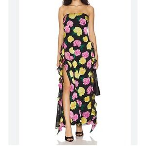 blue and pink maxi dress Tie Dye Kaftan maxi Dress - Long Summer Dress